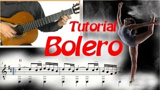 Bolero Ravel (extended version) - Guitar Tutorial (Score & TAB) chords