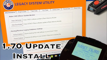 Tutorial: Lionel Legacy Remote 1.70 Update