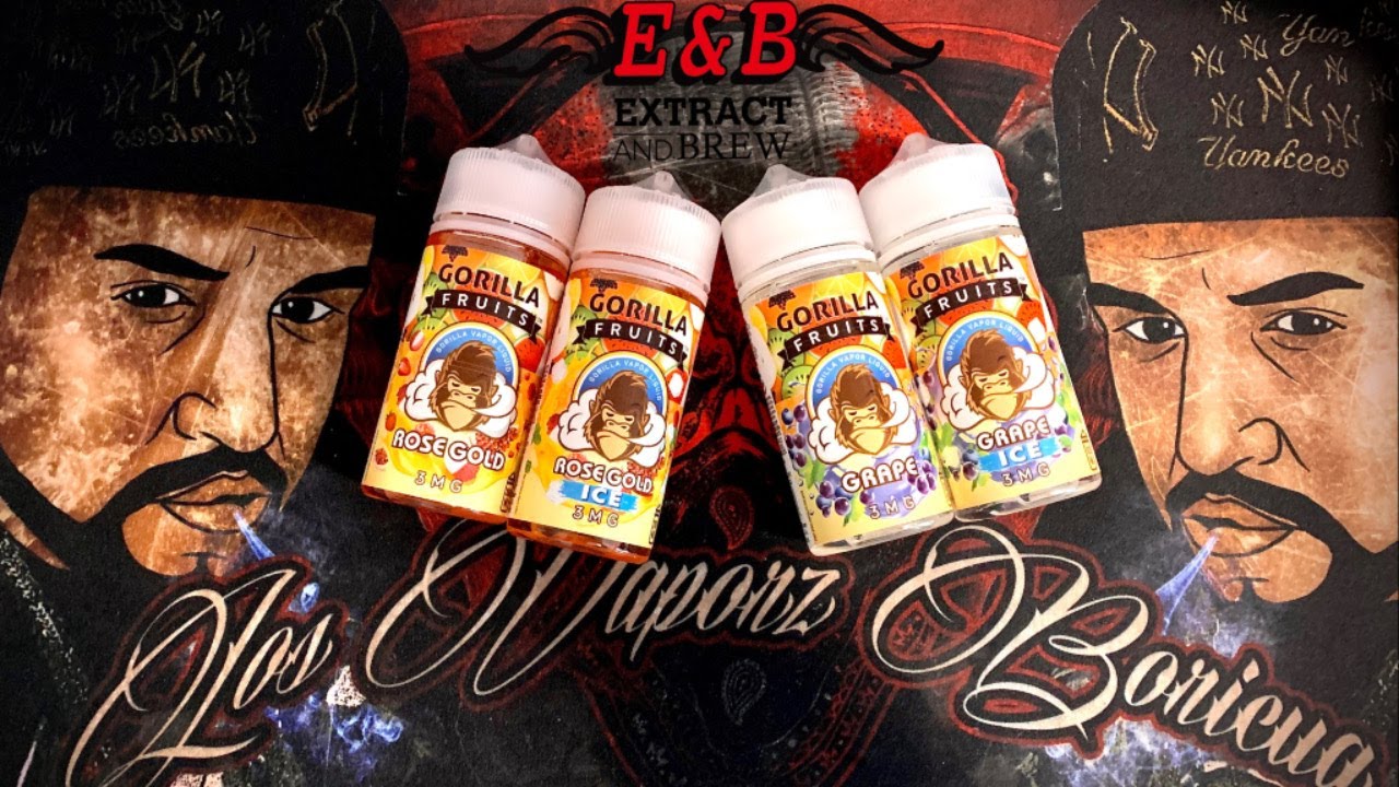 Review De Gorillia Fruits Rose Gold & Grape Con y Sin Ice En Español