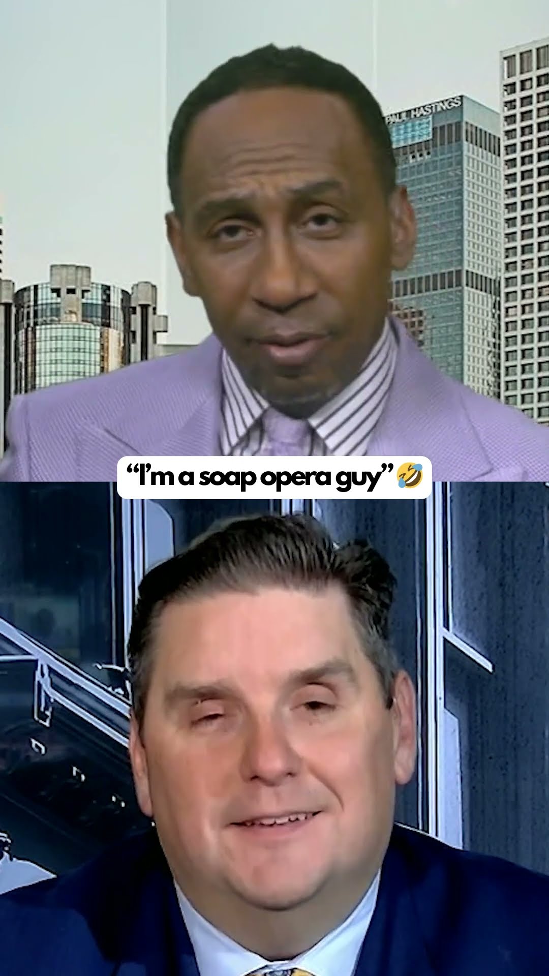 Stephen A. throwing the General Hospital knowledge on Windy ?