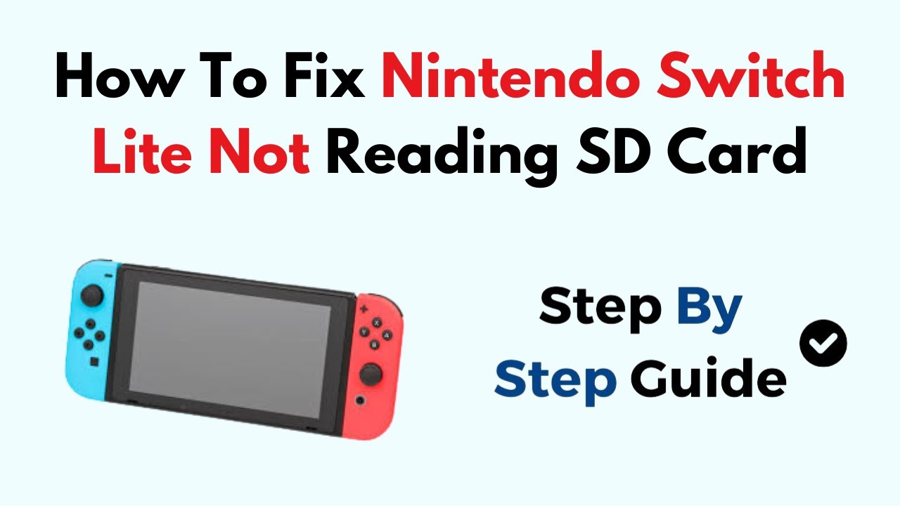 How To Fix Nintendo Switch Lite Not Reading SD Card - YouTube
