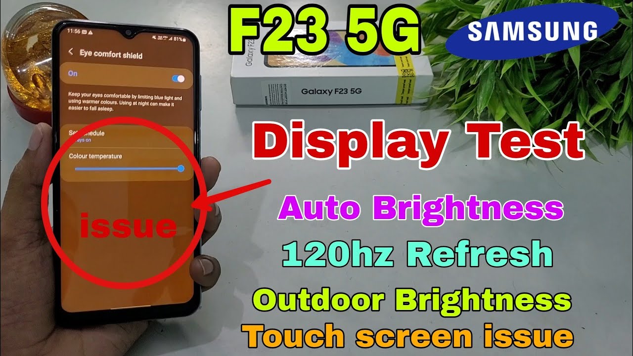 Samsung F23 5G Display Test Video | F23 5G TFT Display Review | F23