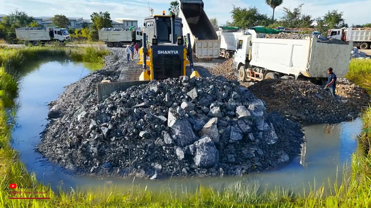 GOOD Activities Project! Lake Large​ Eliminate To Be Plot of Land With Waiting​ Dongfeng T & Dozern