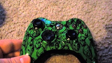 Hydro-dip Zombies Custom Xbox 360 Wireless Controller
