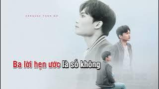 KARAOKE TONE NỮ (Có Bè) | Hứa Đợi Nhưng Chẳng Tới - Lâm Tuấn x Vương Thiên Tuấn
