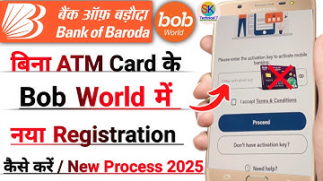 bob world registration without atm card | bob world mobile banking registration without atm card