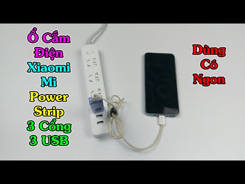 Video: Bộ Bảo Vệ Chống Sét Lan Truyền Và Dây Nối Dài Của Xiaomi: USB Mi Power Strip 3 Màu Trắng 