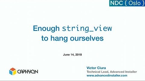 Enough string_view to hang ourselves - Victor Ciura