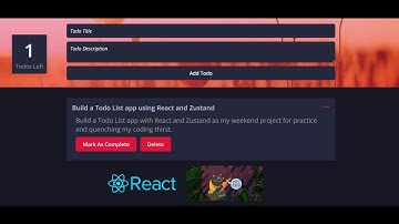 Create a Minimalist Todo App with React and Zustand