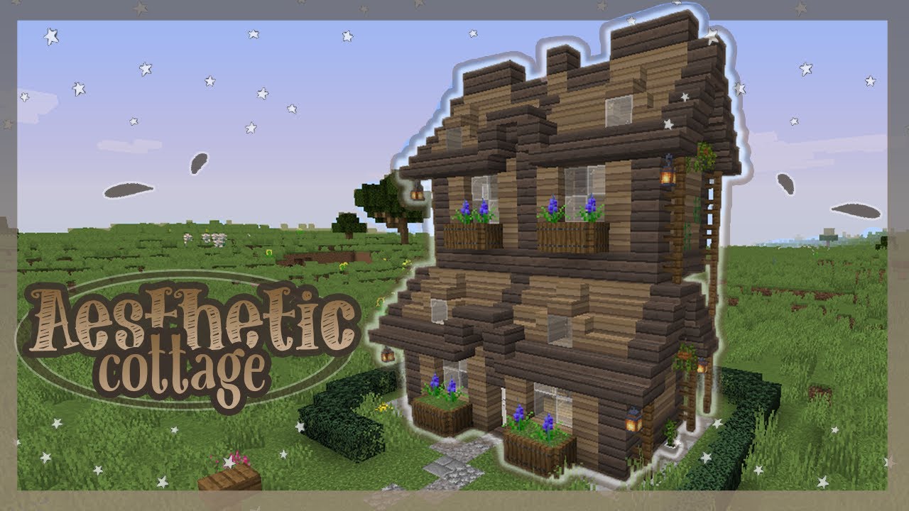Tutorial casa aesthetic de cerejeira - Minecraft Speedbuild