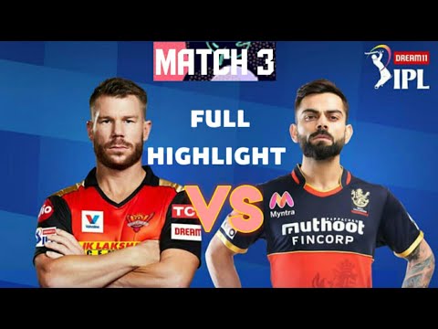 IPL 2020: Royal Challenges Bangalore vs Sunrisers.Hyderabad 3rd  IPL Match Highlights |RCB vs SRH