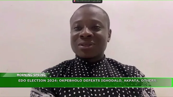 EDO ELECTION 2024: OKPEBHOLO DEFEATS IGHODALO, AKPATA, OTHERS 🗳️