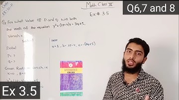 math class 11 chapter 3 Equations| Ex 3.5 Q6,7 and 8 part 3 (Sindh board)