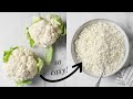 How to Make Cauliflower Rice with and without a Food Processor