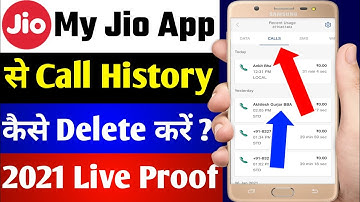 My Jio App Se Call History kaise Delete kare 2021 | How To Delete Call History from My Jio App 2021