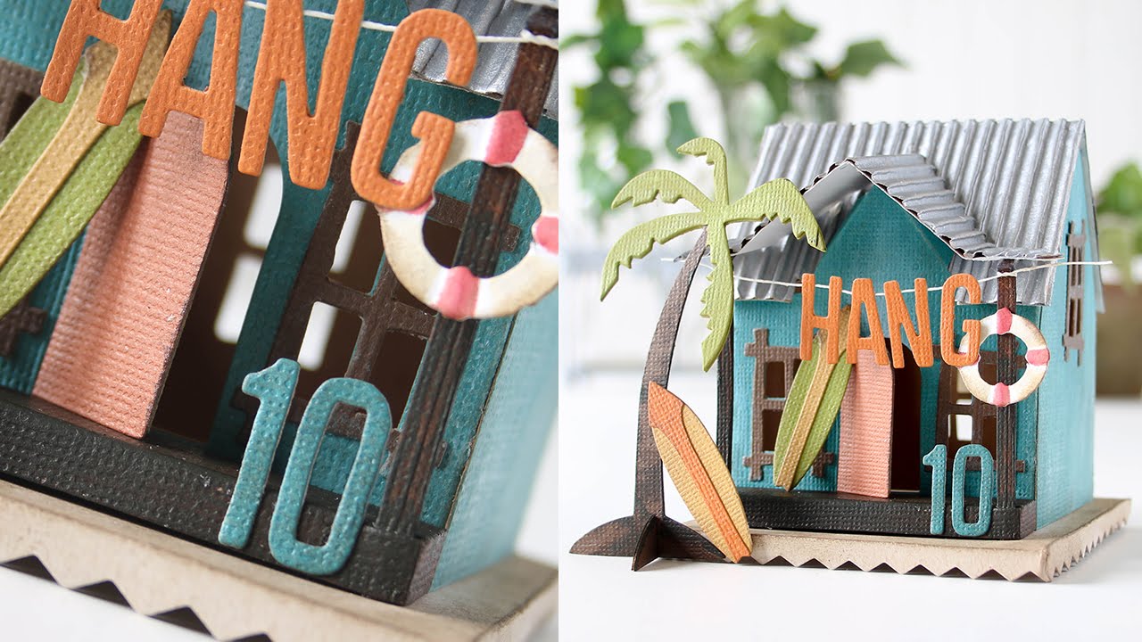 Tim Holtz Surf Shack Village Dies with Shari Carroll