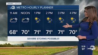 Much cooler with scattered storms in Denver metro, E. Plains Tuesday