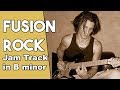 Fusion Rock Guitar Backing track Jam in Bm