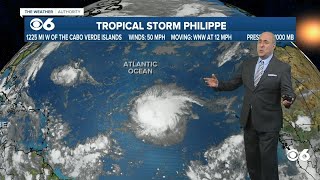 Tropical Storm Philippe Update Strengthening Is Ever So Slight