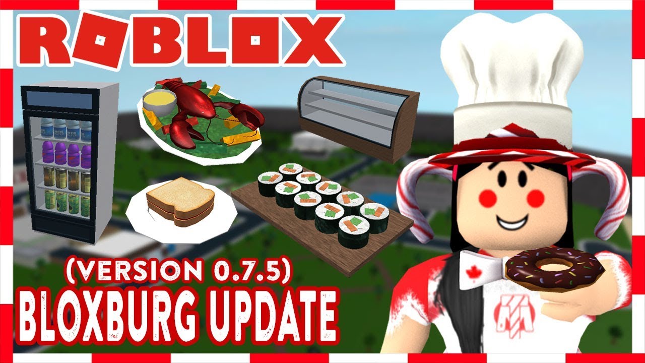 Roblox Bloxburg Update 0 7 5 Food Stoves Fryers And Display Cases Youtube - sushi chef hat roblox