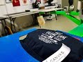 Screen Printing Neck Labels on T-Shirts
