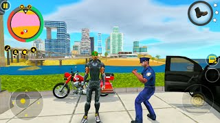 City SuperRope Hero 3 Simulator - Bike and Tank Driving - Android Gameplay screenshot 1