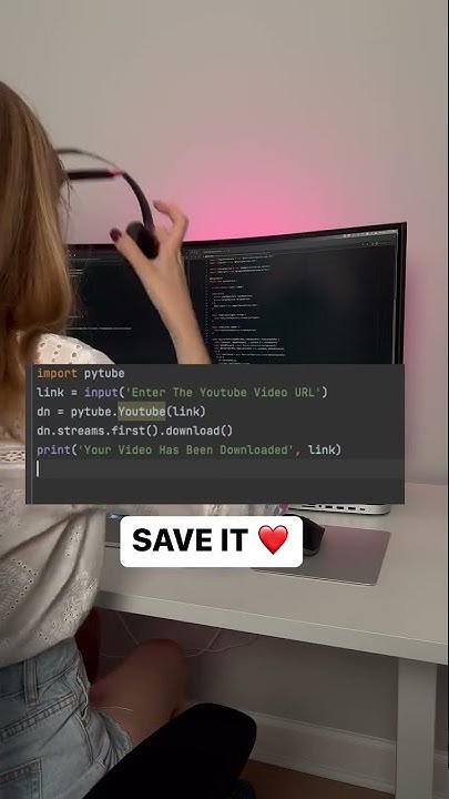 How to download Youtube videos with Python #shorts - YouTube