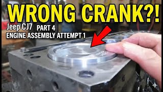 1982 CJ7 Overhaul Part 4 - Installing the Crank & Pistons | Jeep Cherokee XJ 4.0 Engine Build