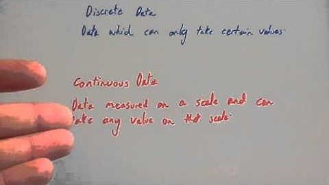 Discrete and Continuous Data - Corbettmaths