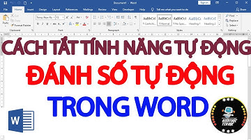 Cách tắt tính năng đánh số thứ tự, tự động trong word