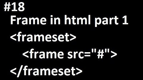 How To Frame Your Website with Different Webpages in HTML Tag|Learn full in Hindi/Urdu part-18