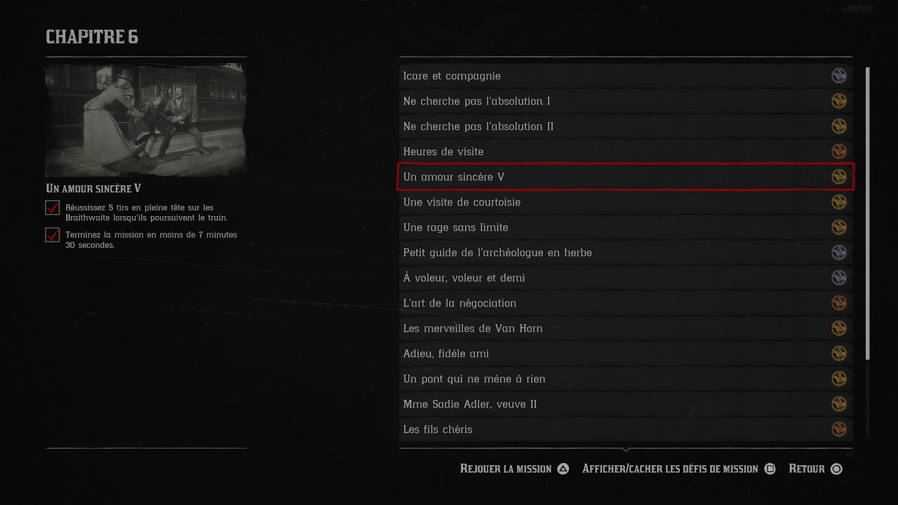 Médaille d'Or mission Un amour sincère V Red Dead Redemption 2 - YouTube