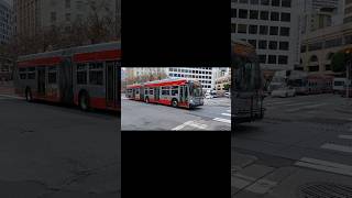 SF Muni: New Flyer XDE60 #6686 on 9R San Bruno Rapid at Market & 5th St