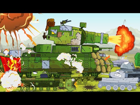 The tank saves the army. World of tanks animation. Tank for children. Cartoon about battle.