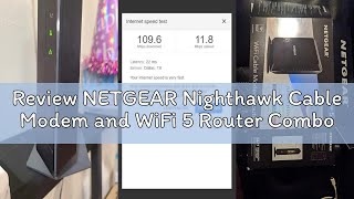 Review NETGEAR Nighthawk Cable Modem and WiFi 5 Router Combo (C7000) - Compatible with Major Cable P