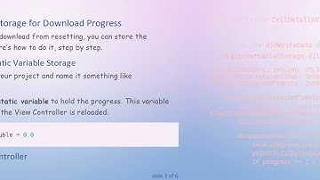 How to Persist Progress of UIProgressView After Reloading View Controller in Swift