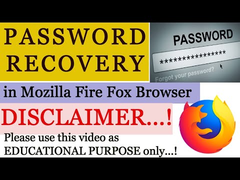 How to Recover Saved Passwords in Firefox