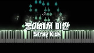 좋아해서 미안 (Sorry, I Love You)- Stray Kids (스트레이키즈) 피아노 커버 piano cover [악보|music sheet]