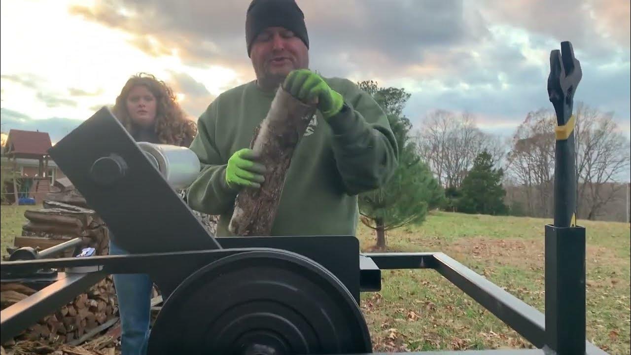 Firewood Bundle Blitz !! John’s Welding Shop HAND CRANK WOOD BUNDLER
