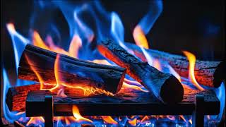Rare Blue Flame Fireplace Sounds for Calm Sleep and Instant Stress Relief Tonight