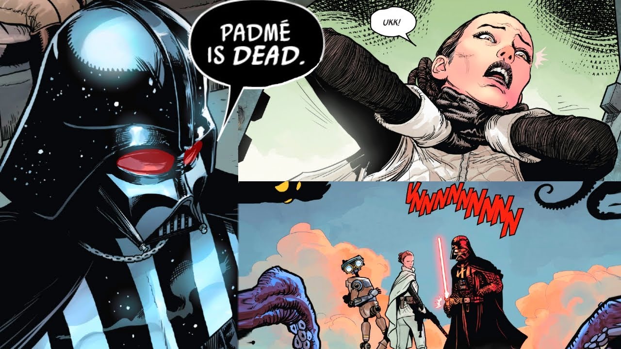 DARTH VADER CHOKES NEW PADME(CANON) - Star Wars Comics Explained - YouTube