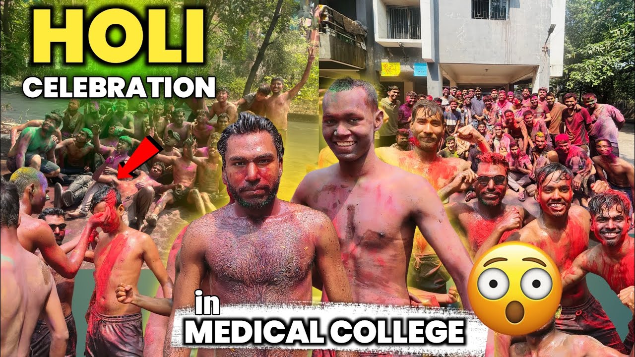 Celebrating Holi In Medical College 🤗 CIMS Bilaspur Chhattisgarh ll MBBS || HOLI || MBBS Life ||