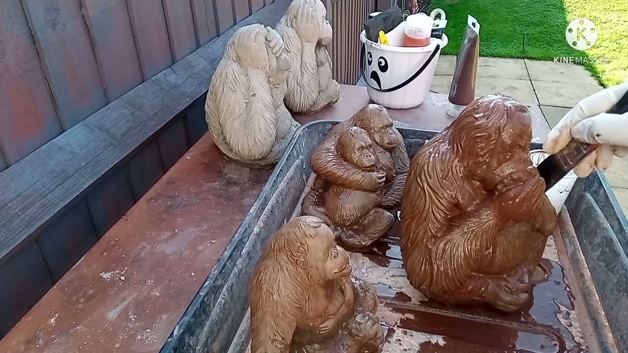 HOW TO PAINT A GARDEN ORNAMENTS - YouTube