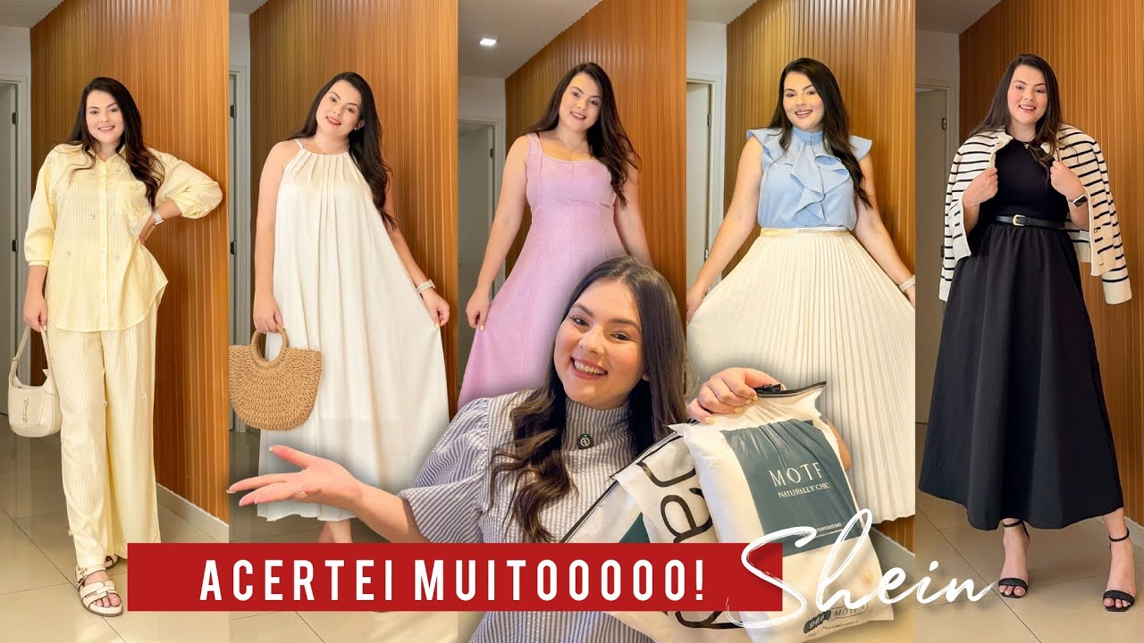 PROVANDO LOOKS DE MODA MODESTA DA SHEIN / Inspiração para fim de ano / Moda Evangélica / Moda Cristã