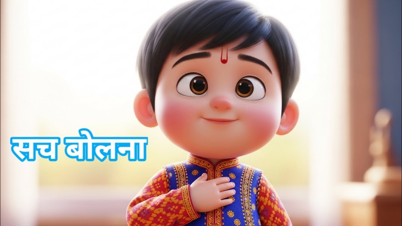 सच बोलना 🌟 | Hindi Moral Song for Kids | Truth Always Wins | Good Habits Rhyme