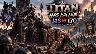 TITAN HAS FALLEN! 😔 | 148 vs 170 -FINAL WAR- | BEST MOMENTS/BATTLE REPORTS screenshot 4