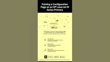 Printing a Configuration Page on an HP LaserJet M Series Printers
