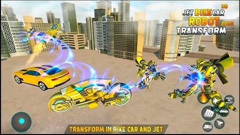 Jet Robot Car Transformation - Robot Car Games- Android gameplay #1