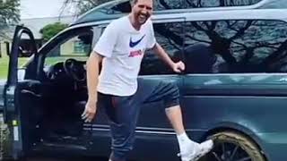 Dirk Nowitzki Got Stuck In The Mud And Called Deron Williams