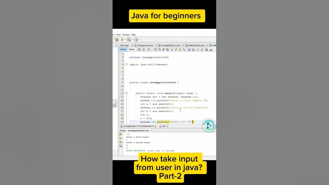 How to take input from user in java part-2 #java #programming # ...